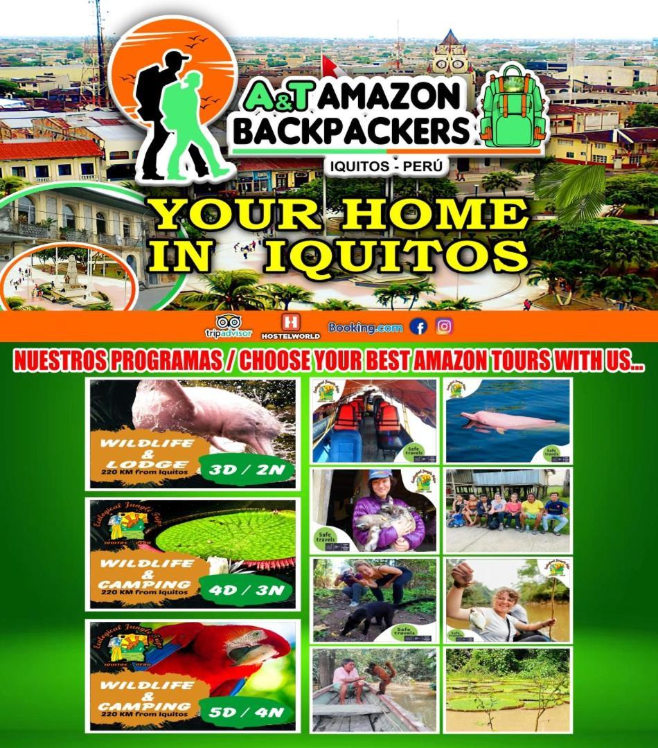 Bed and Breakfast A&T Amazon Backpacker'S Iquitos Esterno foto